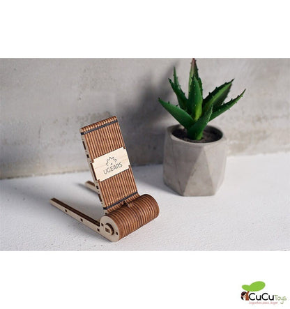 Suporte para celular, kit de madeira 3D