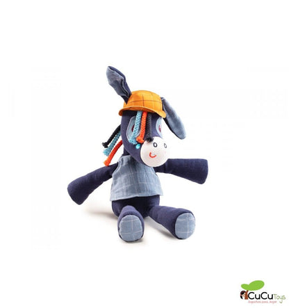 Ignace el burrito, muñeco de peluche ecológico