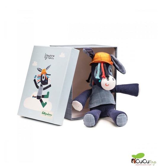 Ignace the donkey, an eco-friendly plush toy