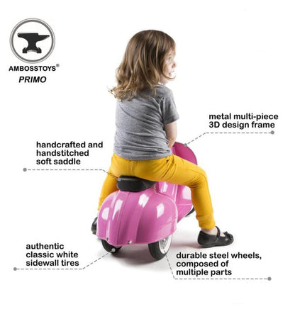 Motorcycle Scooter Vespa Primo Classic Pink