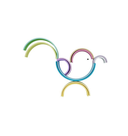 Pastel Rainbow 12X, silicone toy
