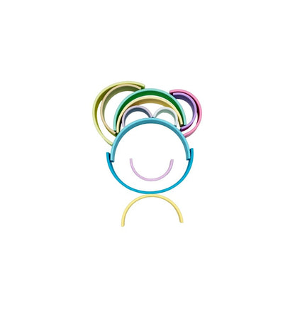 Pastel Rainbow 12X, silicone toy