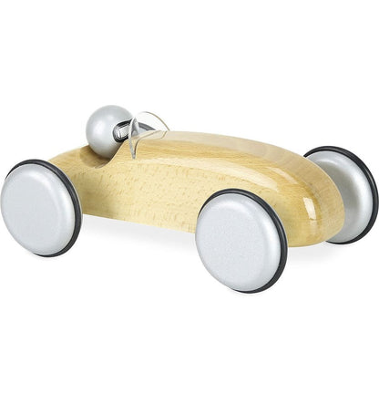 Natural Speedster racing car, wooden toy