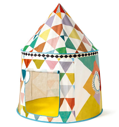 Casa de cabana de tecido multicolorido