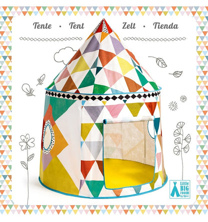 Casa de cabana de tecido multicolorido