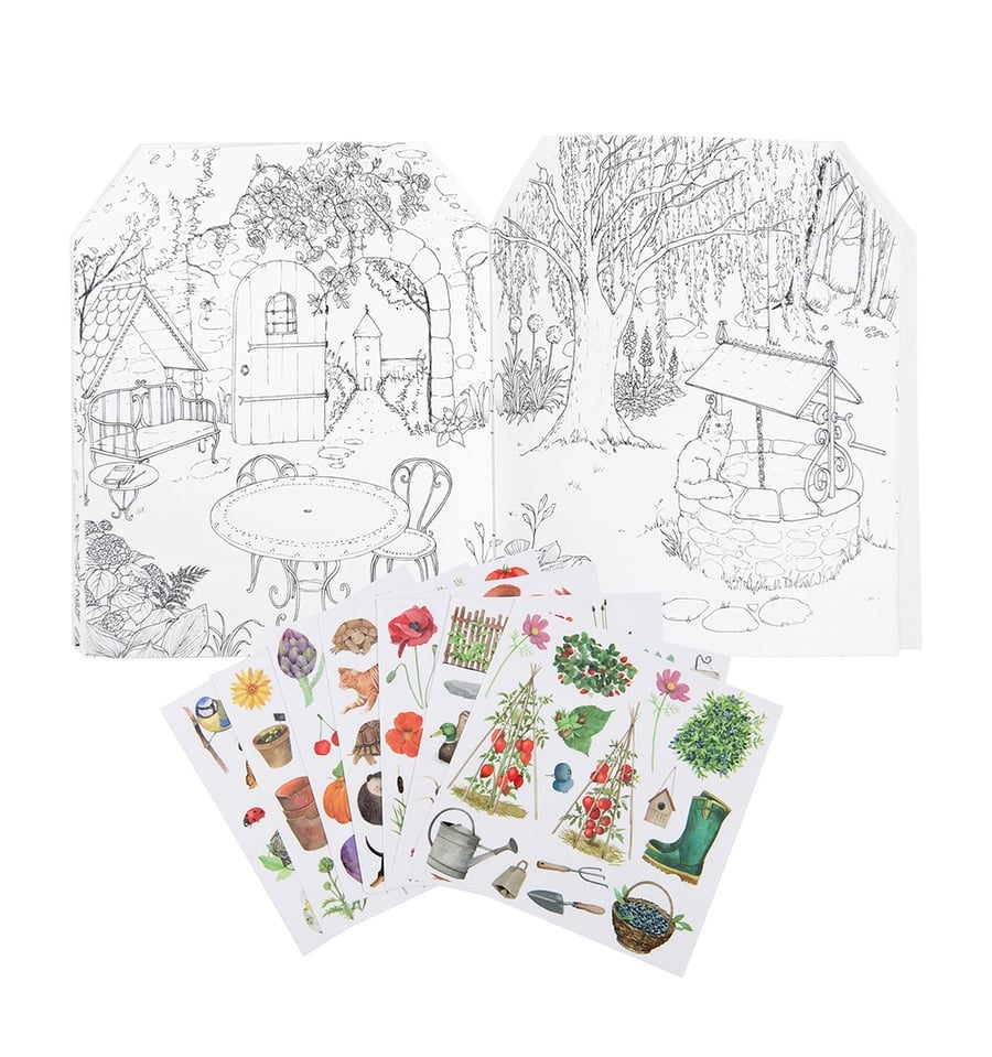 O livro de adesivos do jardineiro