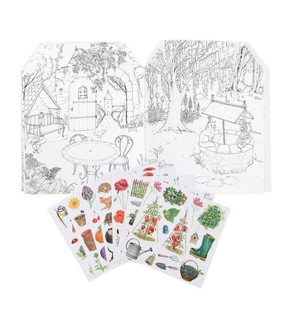 O livro de adesivos do jardineiro