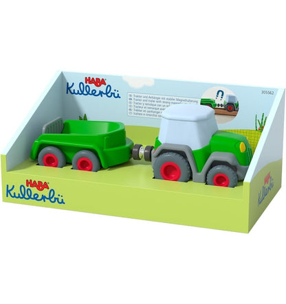 Kullerbü, Trator com acessório de reboque