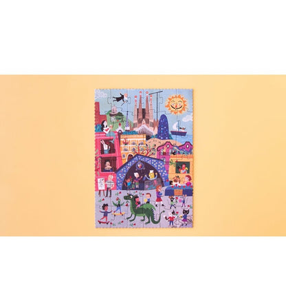 Night & day in Barcelona, Puzzle reversible de 36 piezas
