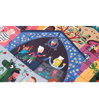 Night & day in Barcelona, Puzzle reversible de 36 piezas