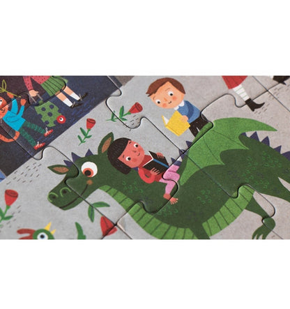 Night & day in Barcelona, Puzzle reversible de 36 piezas