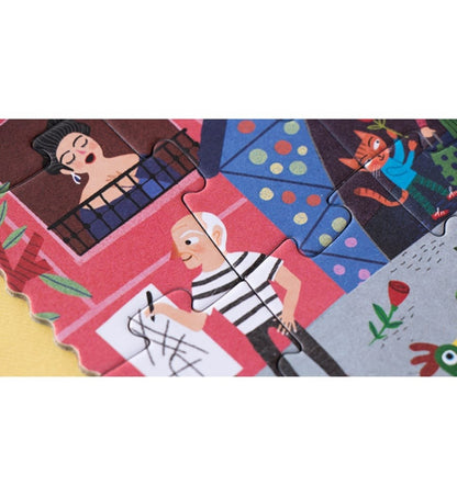 Night & day in Barcelona, Puzzle reversible de 36 piezas