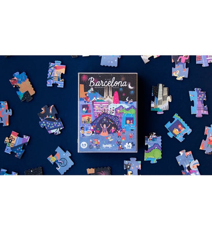 Night & day in Barcelona, Puzzle reversible de 36 piezas