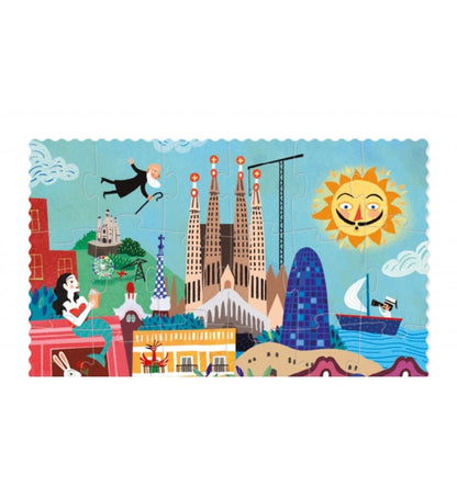 Night & day in Barcelona, Puzzle reversible de 36 piezas