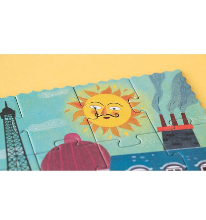 Night &amp; Day in Paris, 36-piece reversible puzzle