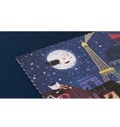 Night &amp; Day in Paris, 36-piece reversible puzzle