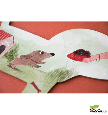 I love my pets, Puzzle reversible de 21 piezas