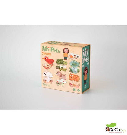 I love my pets, Puzzle reversible de 21 piezas