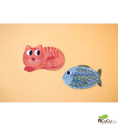 I love my pets, Puzzle reversible de 21 piezas