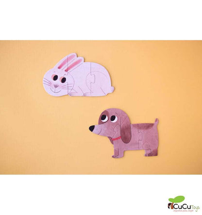 I love my pets, Puzzle reversible de 21 piezas