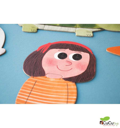 I love my pets, Puzzle reversible de 21 piezas