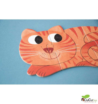 I love my pets, Puzzle reversible de 21 piezas