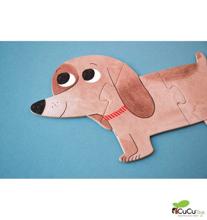 I love my pets, Puzzle reversible de 21 piezas