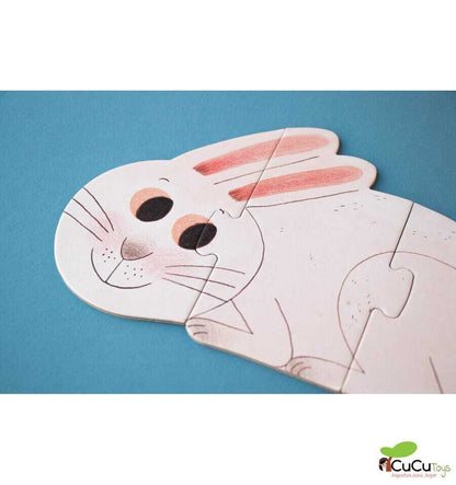 I love my pets, Puzzle reversible de 21 piezas