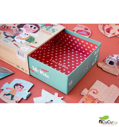 I love my pets, Puzzle reversible de 21 piezas