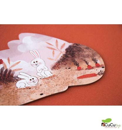 I love my pets, Puzzle reversible de 21 piezas