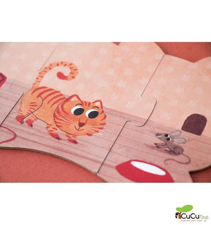 I love my pets, Puzzle reversible de 21 piezas