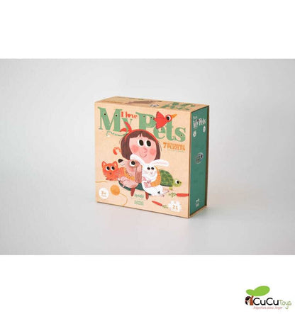 I love my pets, Puzzle reversible de 21 piezas