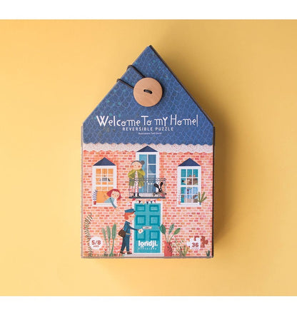 Welcome to my home, 36-piece reversible puzzle