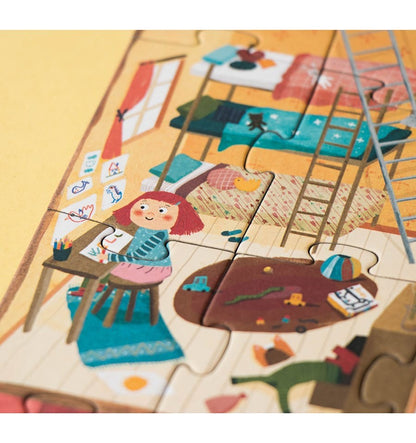 Welcome to my home, 36-piece reversible puzzle