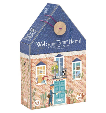 Welcome to my home, 36-piece reversible puzzle