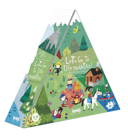 Let's go to the mountain, 36-piece reversible puzzle