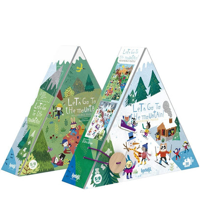 Let's go to the mountain, 36-piece reversible puzzle