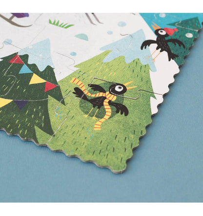 Let's go to the mountain, 36-piece reversible puzzle