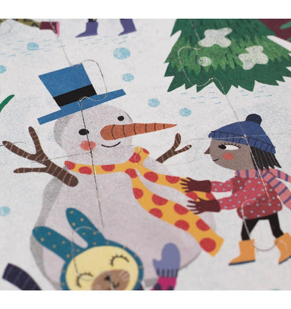 Let's go to the mountain, 36-piece reversible puzzle