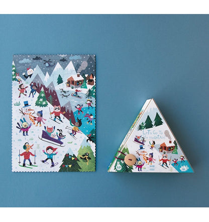 Let's go to the mountain, 36-piece reversible puzzle