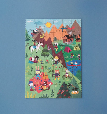 Let's go to the mountain, 36-piece reversible puzzle