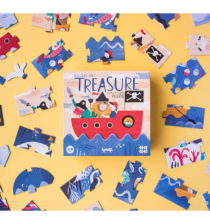 Discover the Treasure, Puzzle por capas de 40 piezas
