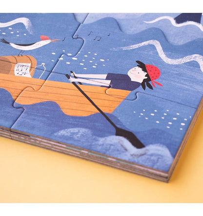 Discover the Treasure, Puzzle por capas de 40 piezas