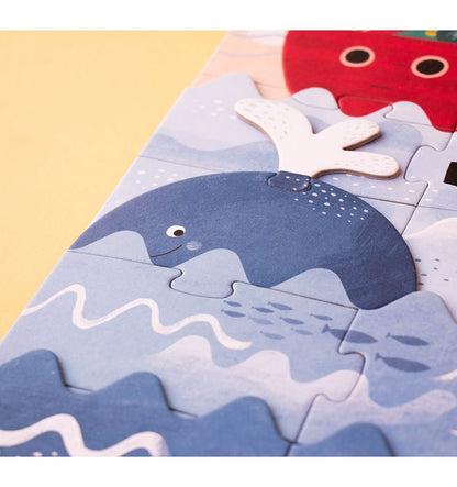 Discover the Treasure, Puzzle por capas de 40 piezas