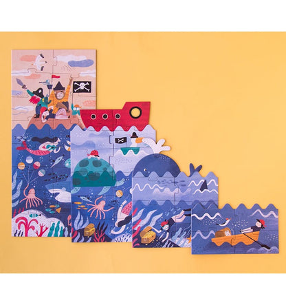 Discover the Treasure, Puzzle por capas de 40 piezas