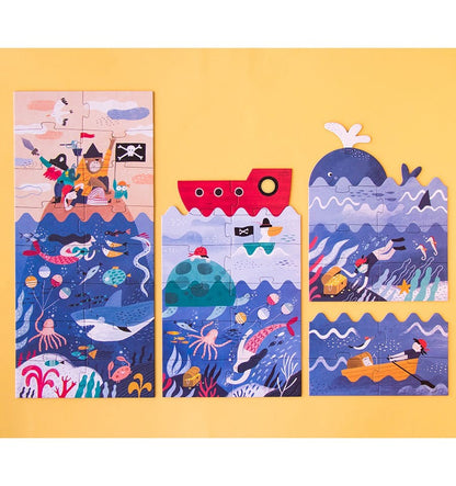 Discover the Treasure, Puzzle por capas de 40 piezas