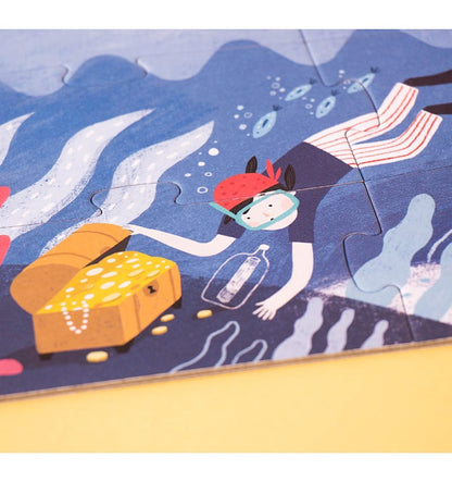 Discover the Treasure, Puzzle por capas de 40 piezas