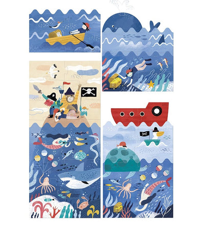 Discover the Treasure, Puzzle por capas de 40 piezas