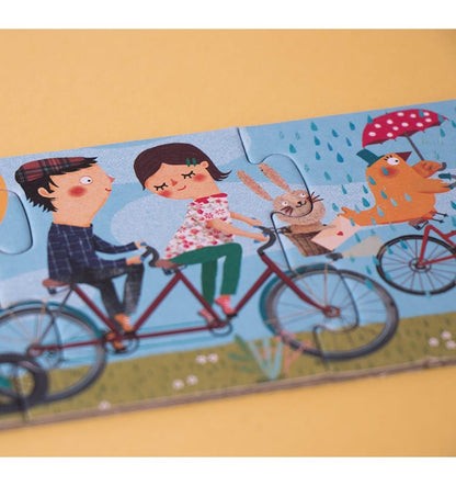 10 travelers, Progressive puzzle 1-10 pieces