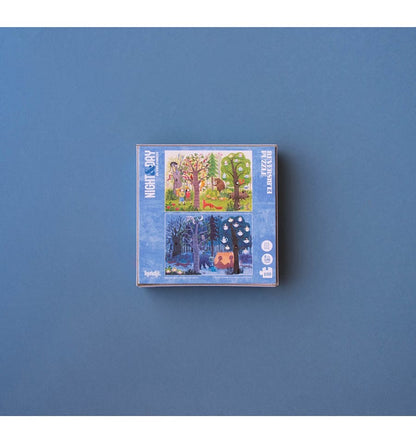 Pocket Night &amp; Day, 100-piece reversible puzzle